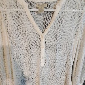 Lucky Brand - Unique woven thread design top